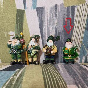 Kurt Adler Irish Santa Leprechaun Ornament Mixed Lot Christmas St Patrick's Day